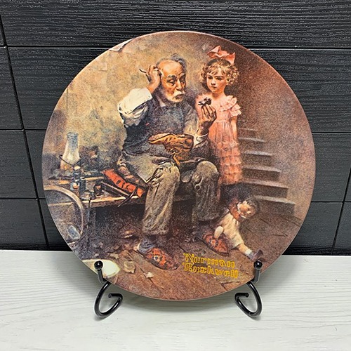 Knowles 노먼록웰(Norman Rockwell)True Rockwell Classic &quot; The Cobbler &quot; #2 of Heritage Collection 1978년 장식플레이트