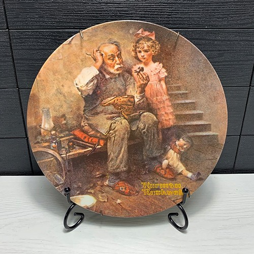 Knowles 노먼록웰(Norman Rockwell)True Rockwell Classic The Cobbler 2 of Heritage Collection 1978년 장식플레이트2